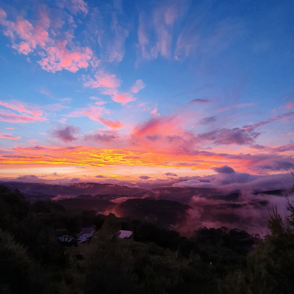 フィリピン バギオ留学 BECI 夕焼け写真 3 名古屋 岐阜 ライフアブロード