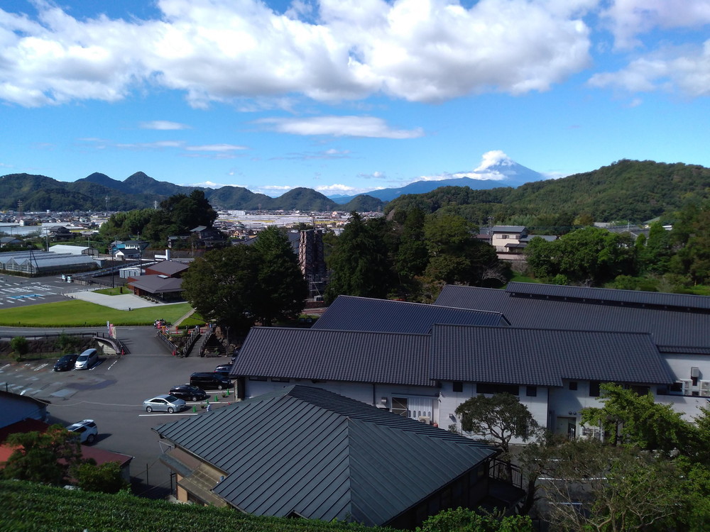 反射炉と富士山